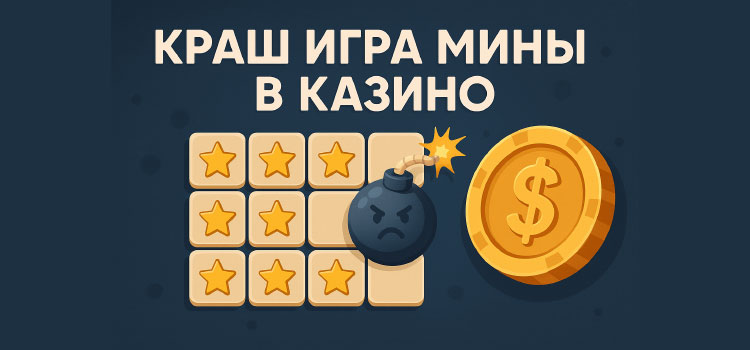 Краш игра Мины в казино