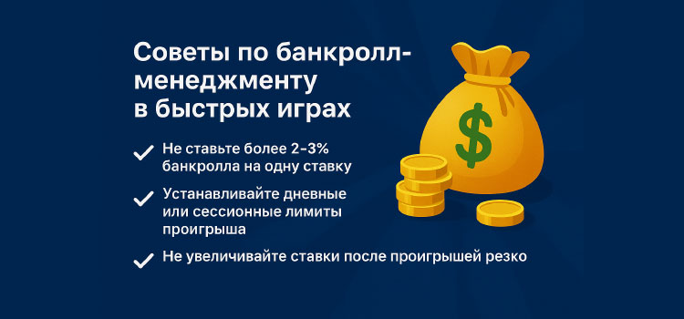 Советы по банкролл-менеджменту в быстрых играх