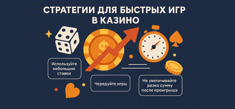 Стратегии для быстрых игр в казино